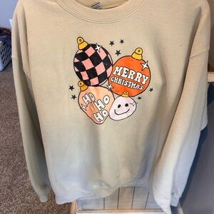 Christmas Cream Sweatshirt, Gildan brand